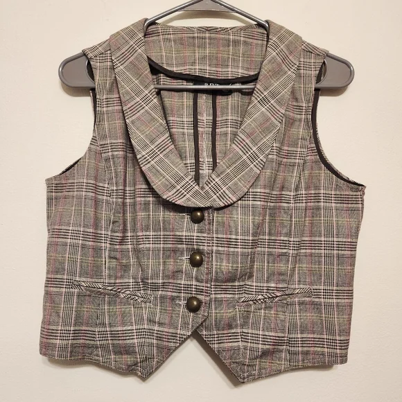 Ana Plaid Vest - Picture 1 of 9
